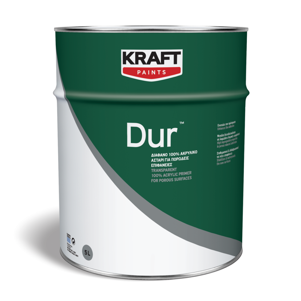 Dur - Kraft Paints Ακρυλικό Αστάρι Διαλυτικού Διάφανες