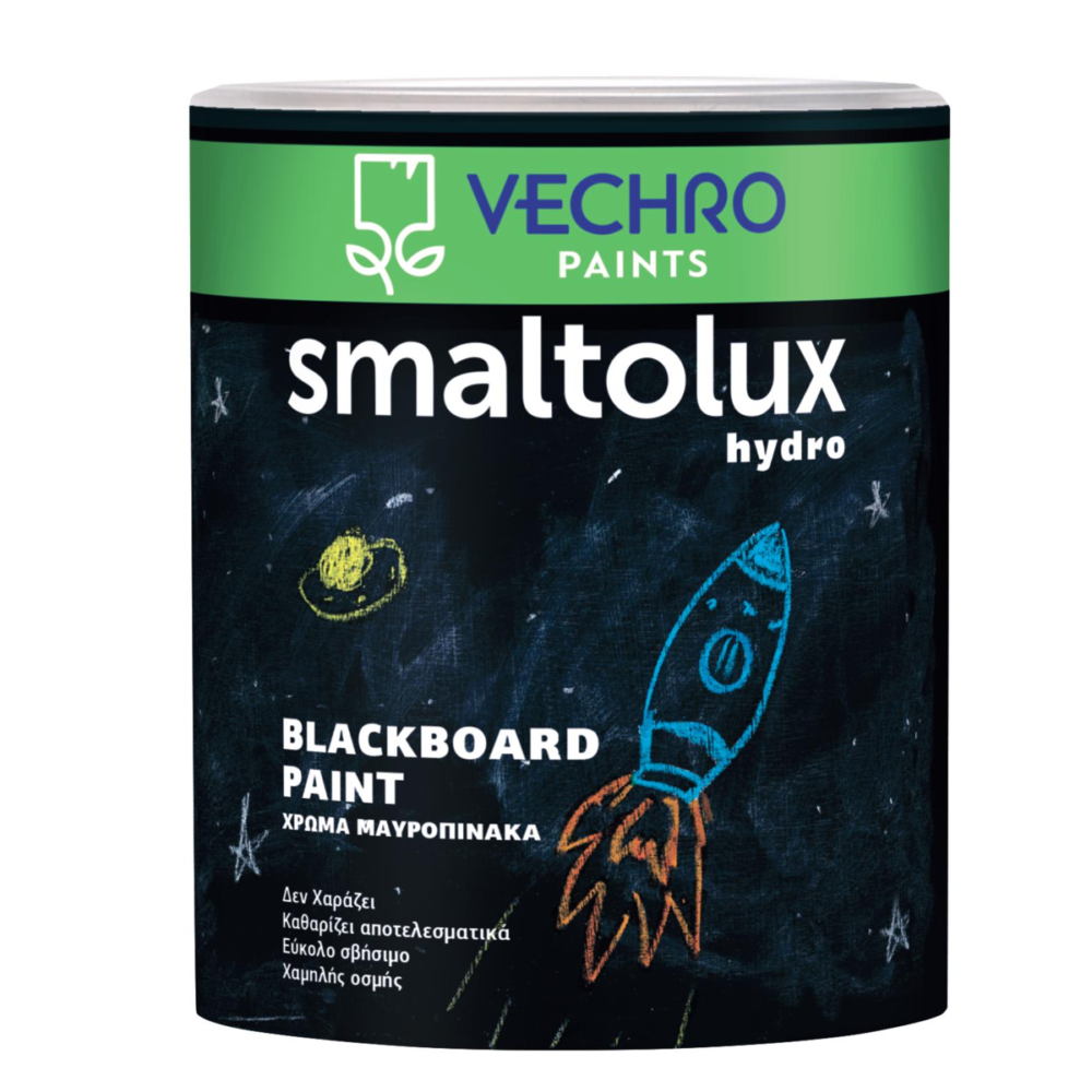 Vechro Smaltolux Hydro Blackboard Paint 0.75l Χρώμα για Πίνακα Μαύρο