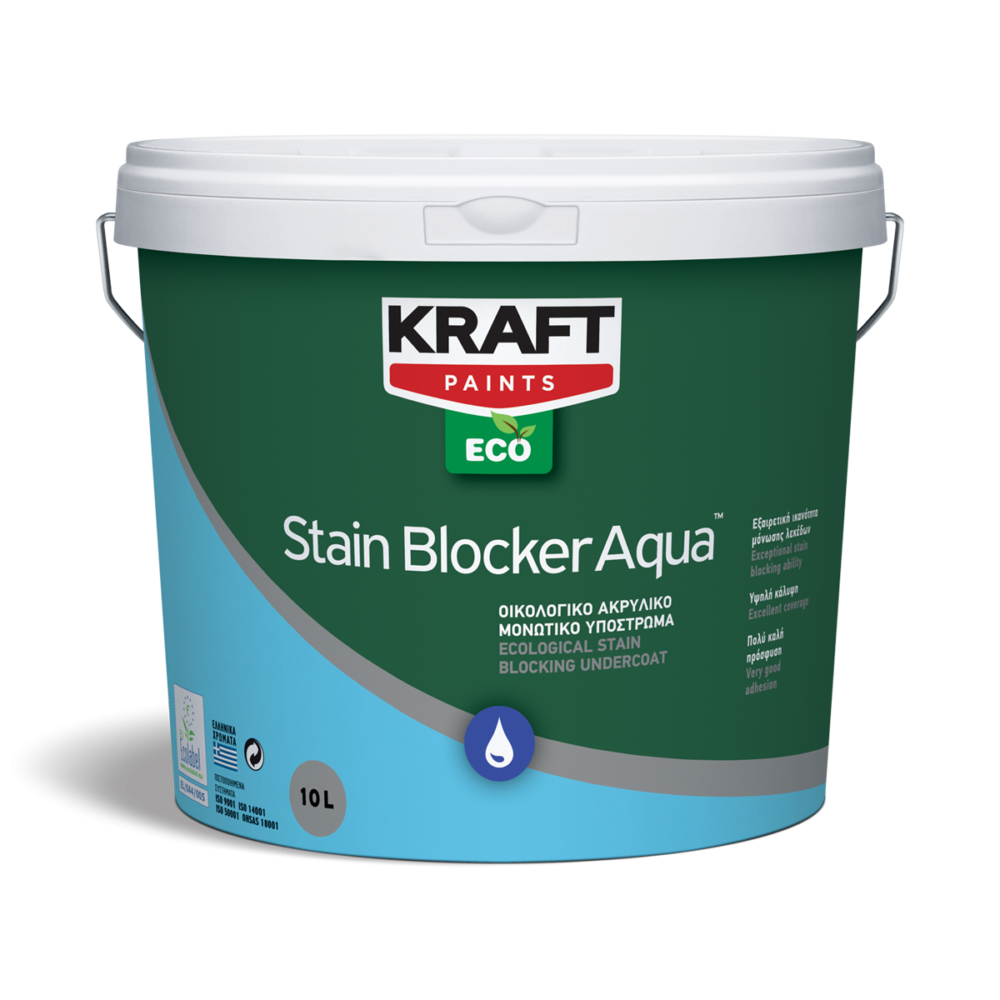 Eco Stain Blocker Aqua - Οικολογικό Ακρυλικό Μονωτικό Υπόστρωμα Λευκό - Kraft