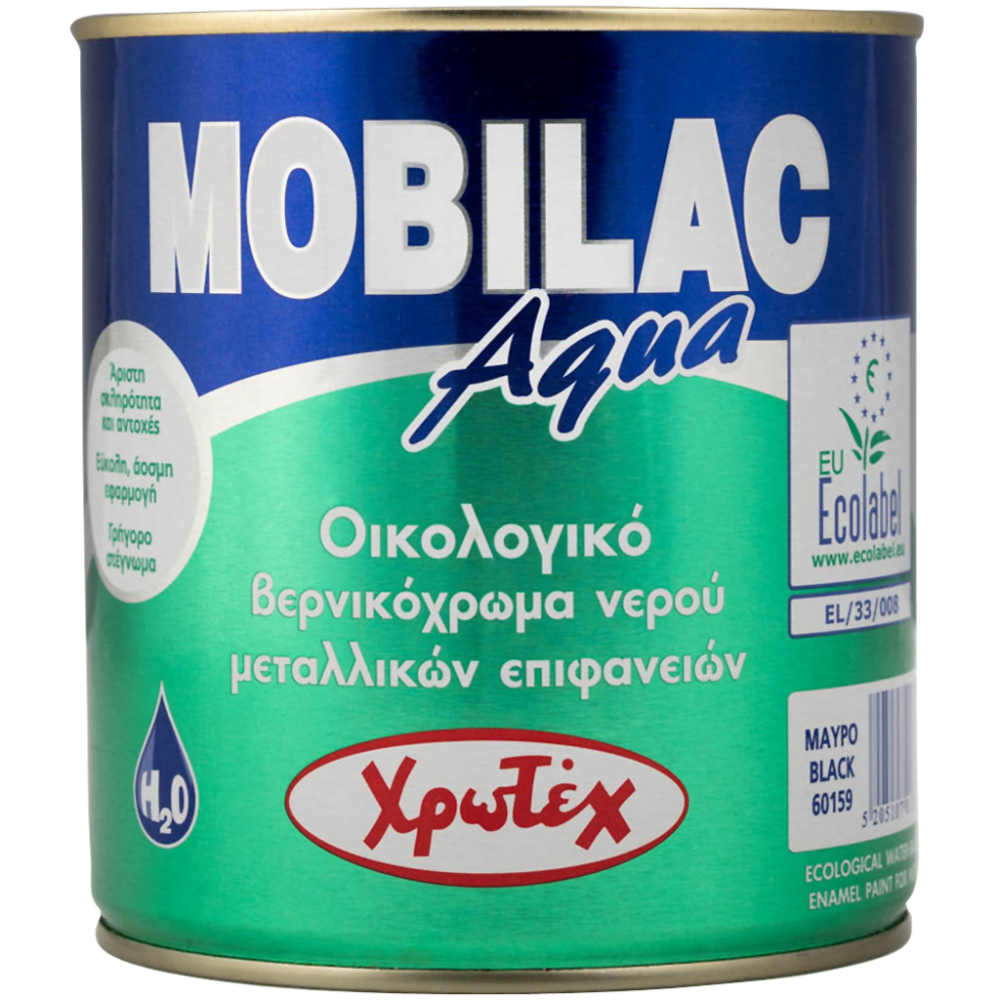 Χρωτέχ Mobilac Aqua Βερνικόχρωμα Νερού  0.75lt