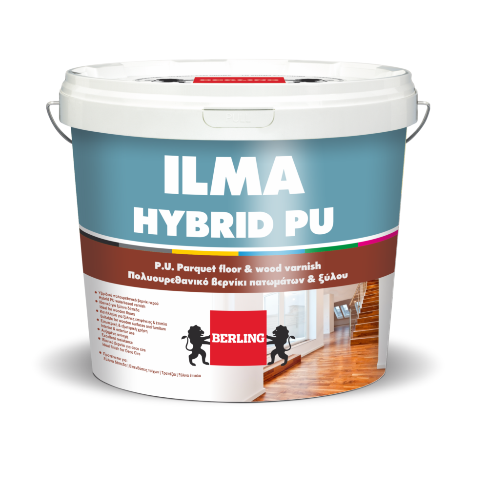 Berling Ilma Hybrid Pu Πολυουρεθανικό Βερνίκι Πατωμάτων & Ξύλου Νερού Διάφανες 750ml