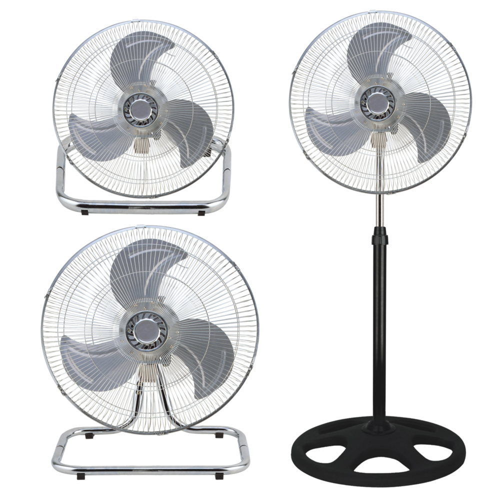 LAMTECH 3-IN-1 ROUND BASE FAN 18' 45CM 45W BLACK LAM113553