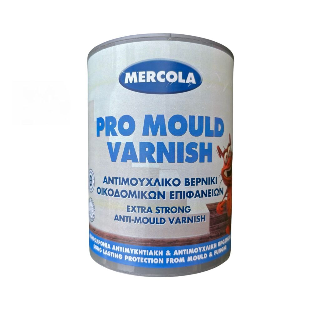 Mercola Pro Mould Varnish Αντιμουχλικό Βερνίκι Οικοδομικών Επιφανειών 750ml