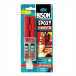 Bison 5 Minutes Εποξική Κόλλα Μετάλλων 2 Συστατικών Διάφανη 24ml
