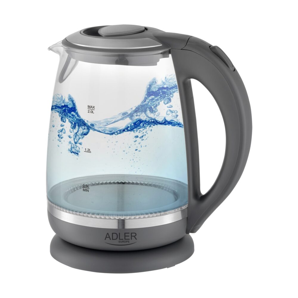 ADLER ΓΥΑΛΙΝΟΣ ΒΡΑΣΤΗΡΑΣ ΓΚΡΙ 2,0L - 2200W